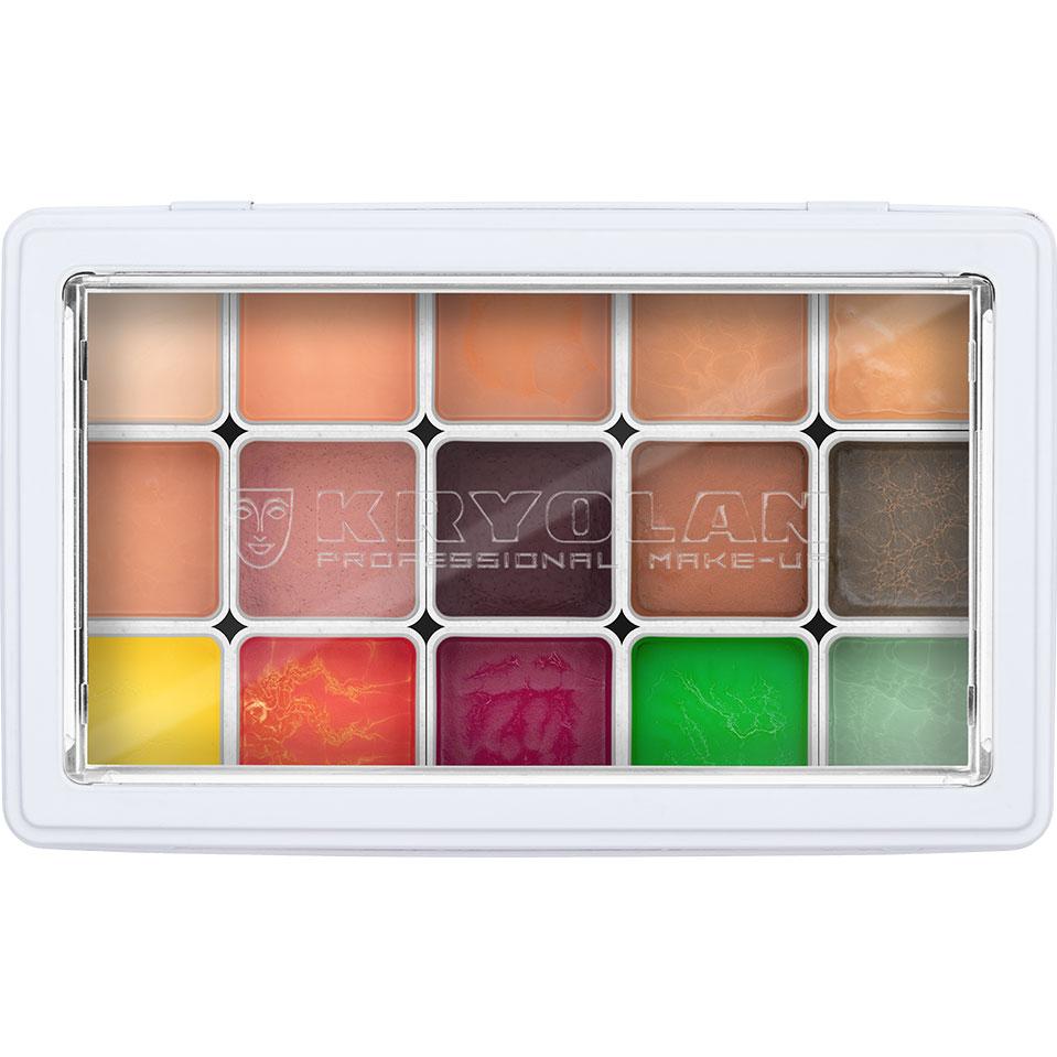 Kryan Color Kryolan FX Design Color Palette 15 colors - KOSTMASK.NO